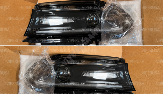 Lampa lewa + prawa Halogenowa +DRL 68214397AE 68214396AE