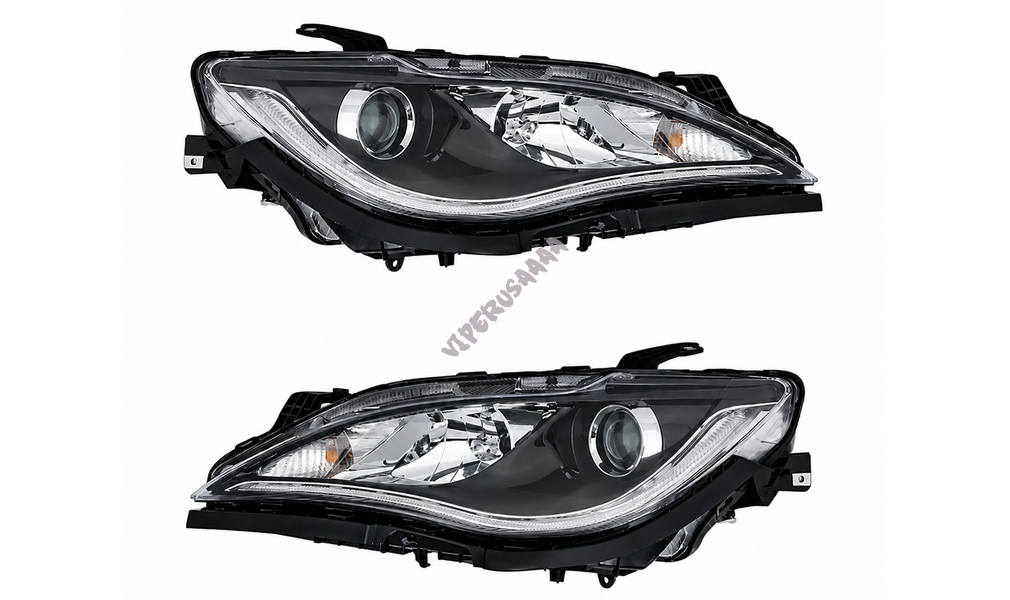 Lampa przednia prawa + lewa Xenon ciemna Led DRL 68370846AD 68370847AD