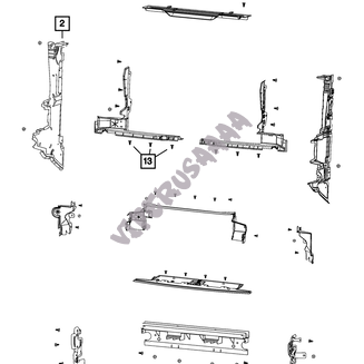 Kierownica powietrza prawa 68408300AB - 3